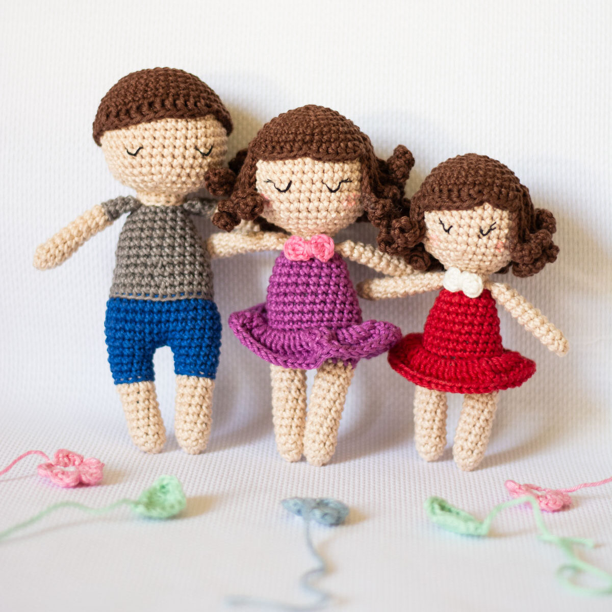 Amigurumi Dolls: Siblings